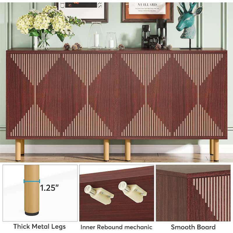 Freestanding Floor Cabinet, Classic 55 inches Sideboard