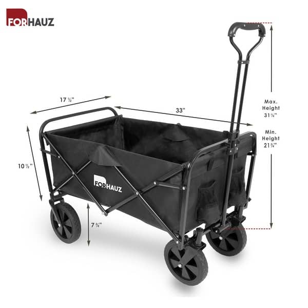 dimension image slide 1 of 2, ForHauz Folding Wagon Cart