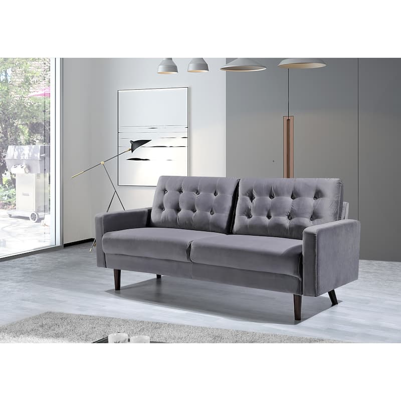 Carson Carrington Ingalund Velvet Tufted Sofa