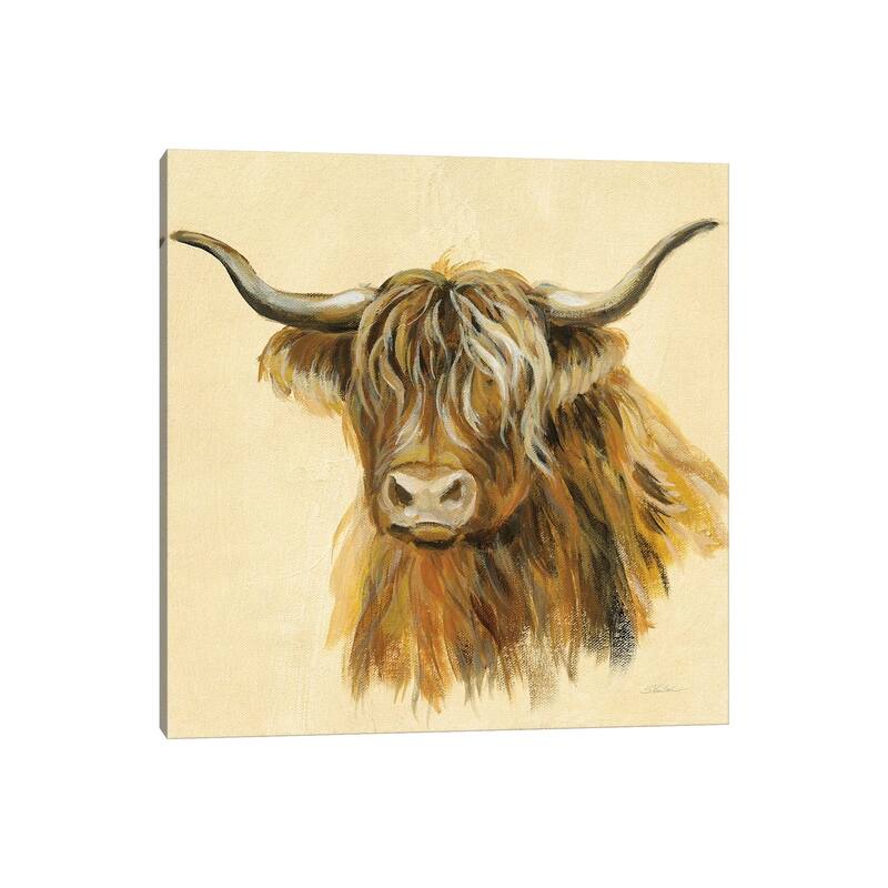 iCanvas "Highland Animal Cow" by Silvia Vassileva Canvas Print