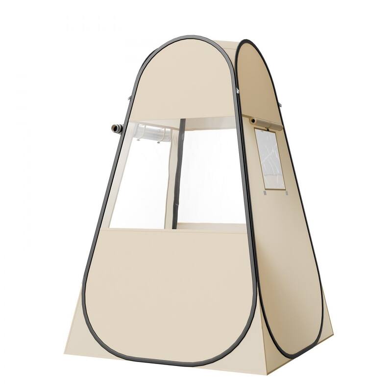 Beige TPU Pop-Up Sports Tent 4-Side Bubble with Steel Frame - 47.24 × 47.24 × 74.80 in