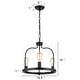 preview thumbnail 5 of 4, Anmytek Dining Room Light Fixture Industrial Kitchan Island Pendant 3 Lights Black Chandelier for Foyer Entryway