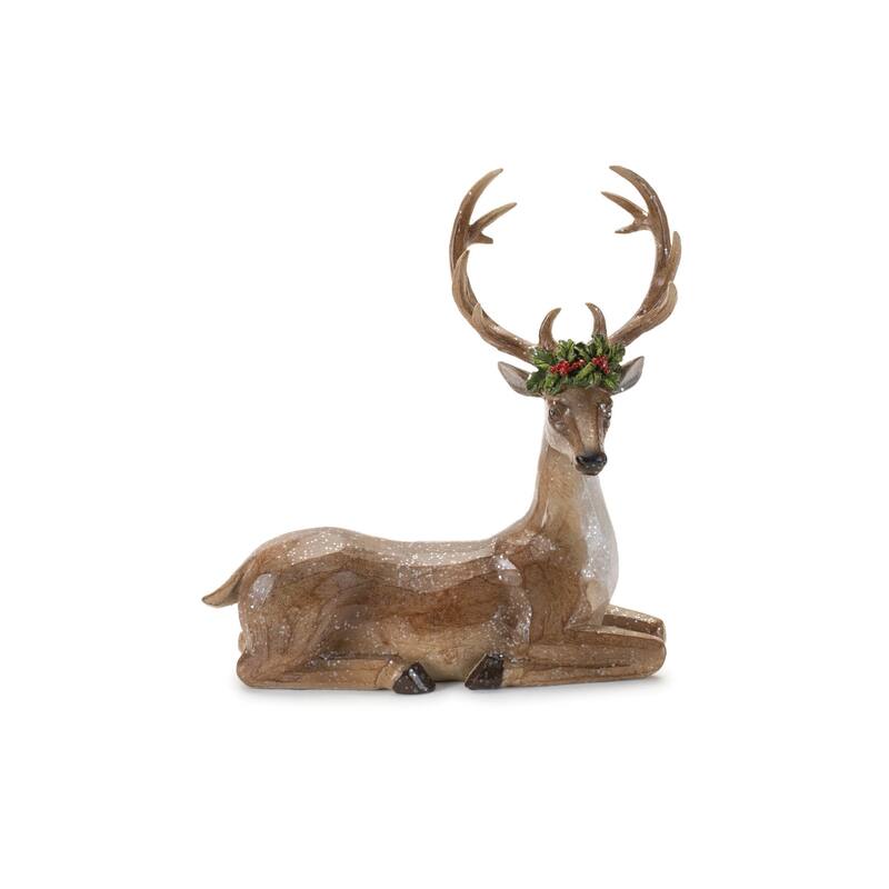 Holiday Deer Figurine (Set of 2) - N/A