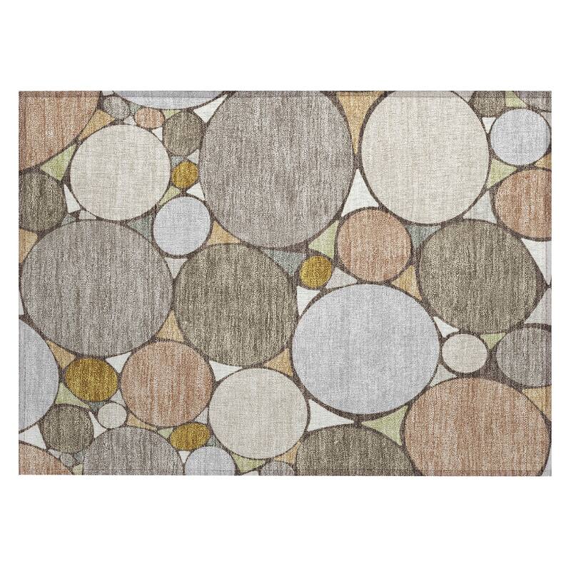 Machine Washable Indoor/ Outdoor Contemporary Rowan Chantille Rug