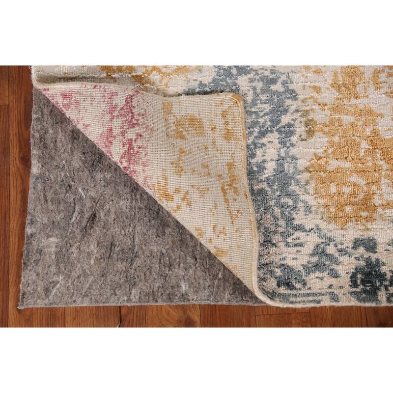 Multicolor Abstract Modern Foyer Foyer Rug Handmade Wool Carpet - 2'0"x 3'0"