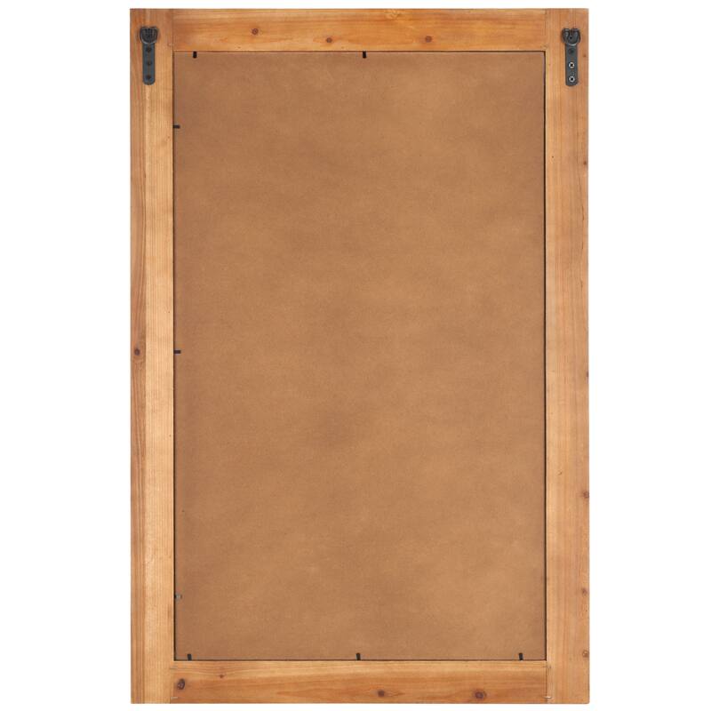 SAFAVIEH Home Olena 24 x 36-inch Vertical Rectangle Light Brown Mirror - Red/Brown - 24"W x 1.2"D x 35.8"H
