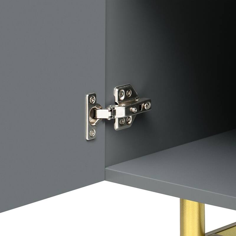 60" Modern Elegant 4-Door Cabinet Buffet/Sideboard