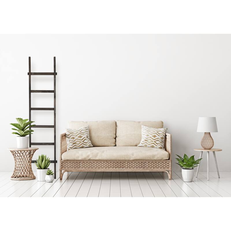 Decorative Fir Wood Ladder with 6 Rungs