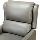 preview thumbnail 147 of 166, Brigida Multifunctional Modern Genuine Leather Nailhead Trim Recliner with Adjustable Footrest Set of 2 by HULALA HOME
