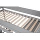 preview thumbnail 16 of 34, Wood Twin Loft Bed with Wardrobes and 2-Drawer Desk with Cabinet, Gray