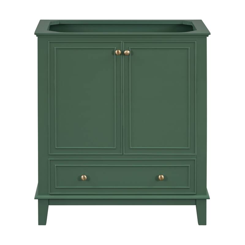 GDFStudio - Avalon 30-Inch Bathroom Vanity Base Cabinet, Multi-functional Cabinet, Solid Wood & MDF Board, Painted Finish