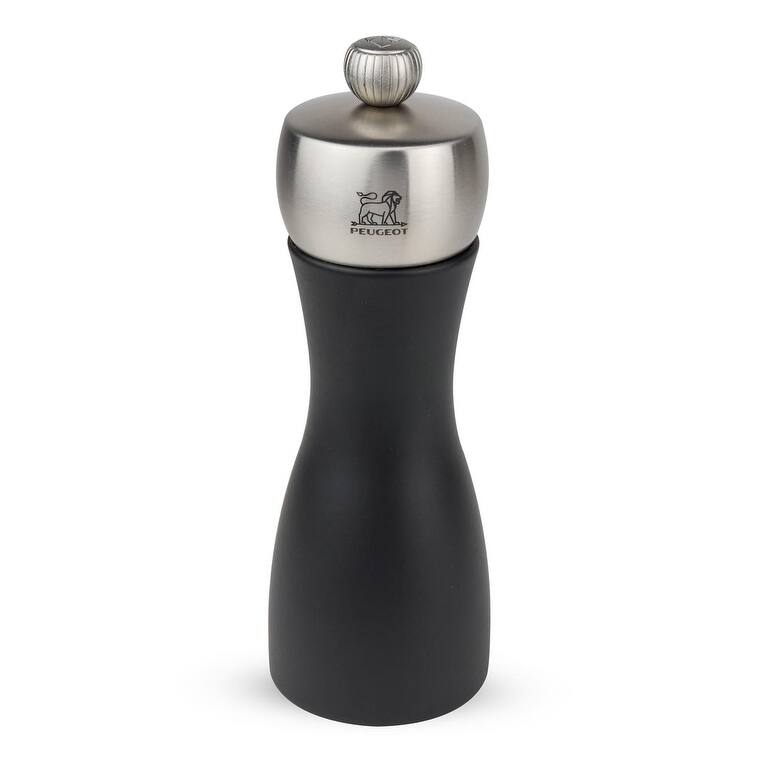 Peugeot Fidji 6 Inch Pepper Mill, Black Matte - Black Matte - Black Matte