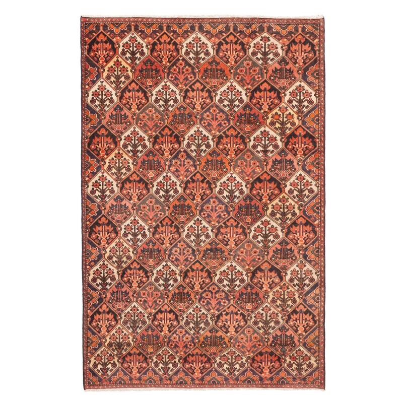 ECARPETGALLERY Hand-knotted Kayseri Vintage Dark Copper Wool Rug - 5'7 x 8'8