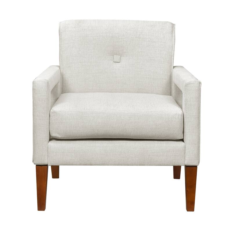 Vivian 29" Chenille Chair - Walnut Finish Solid Wood Legs