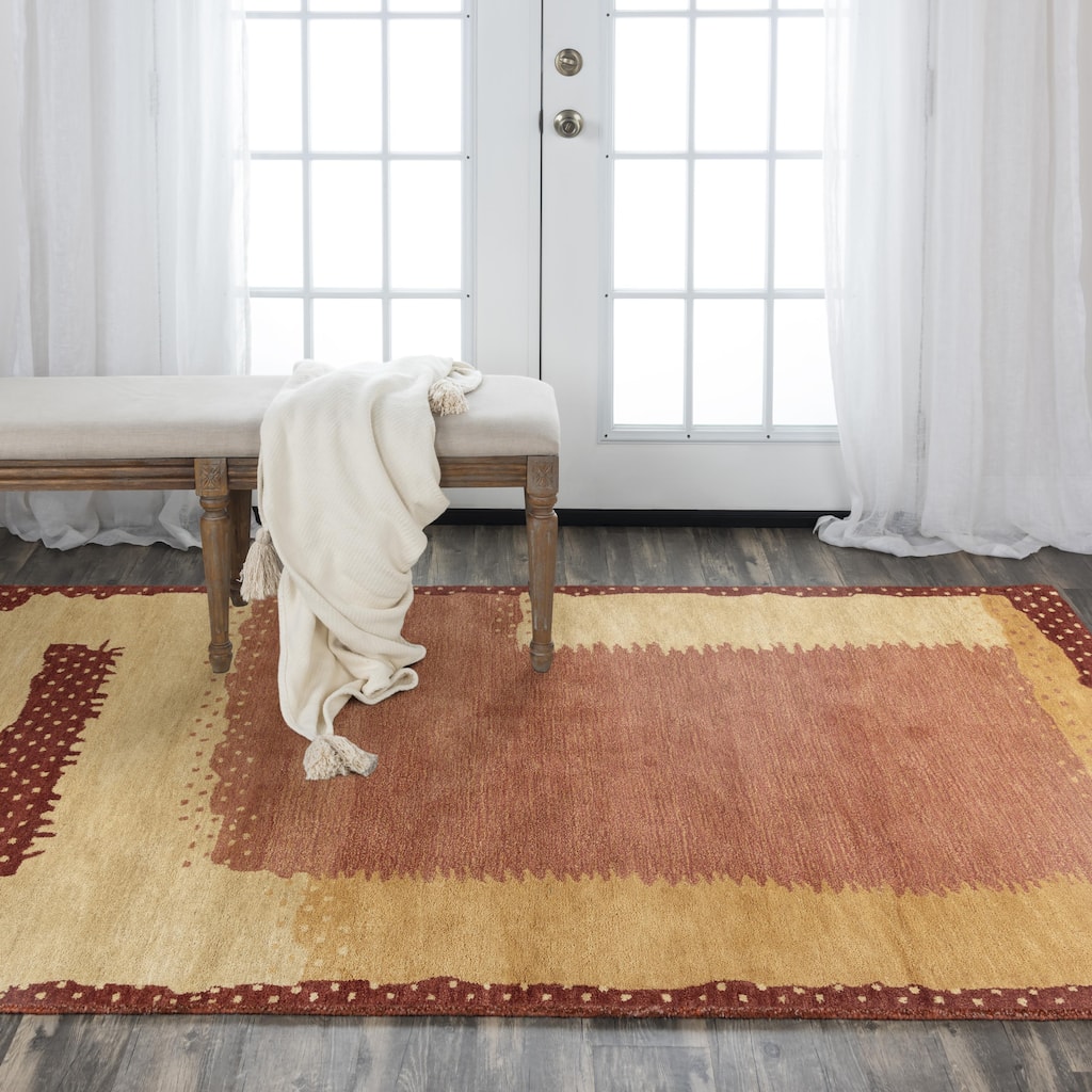 Alora Decor Nomad Geometric Hand-tufted Wool Rug