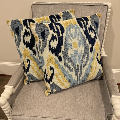 HERAT ORIENTAL Handmade Chenille Throw Pillow Set