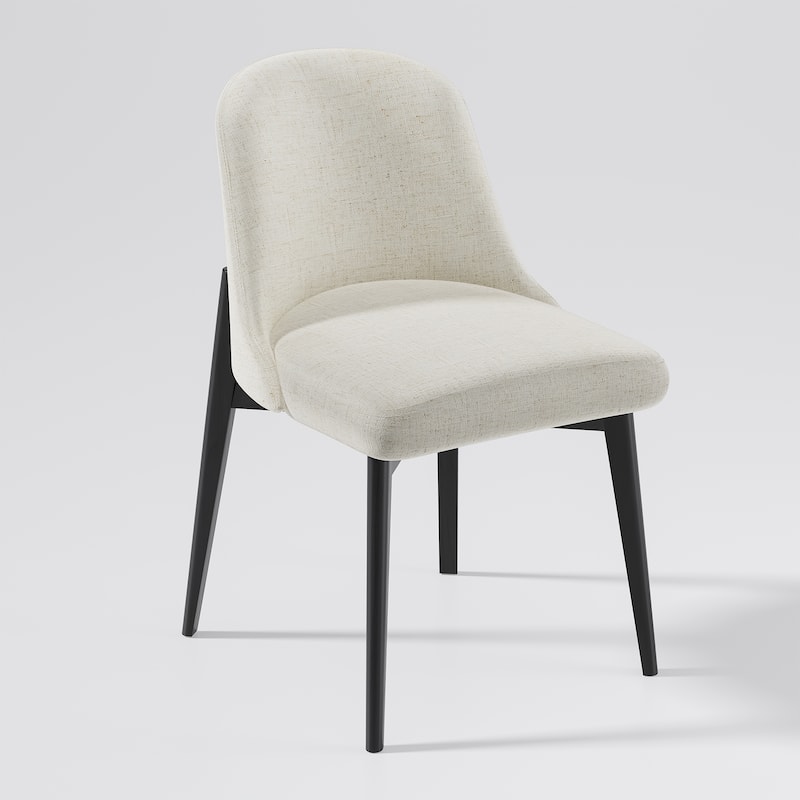 Solid Wood Dining Chairs(Set Of 2) - 23*19*32 - Black
