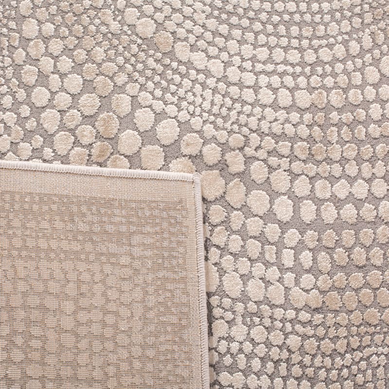 SAFAVIEH Meadow Shakila Modern Abstract Rug - 6'7" Square - Ivory/Grey - Square