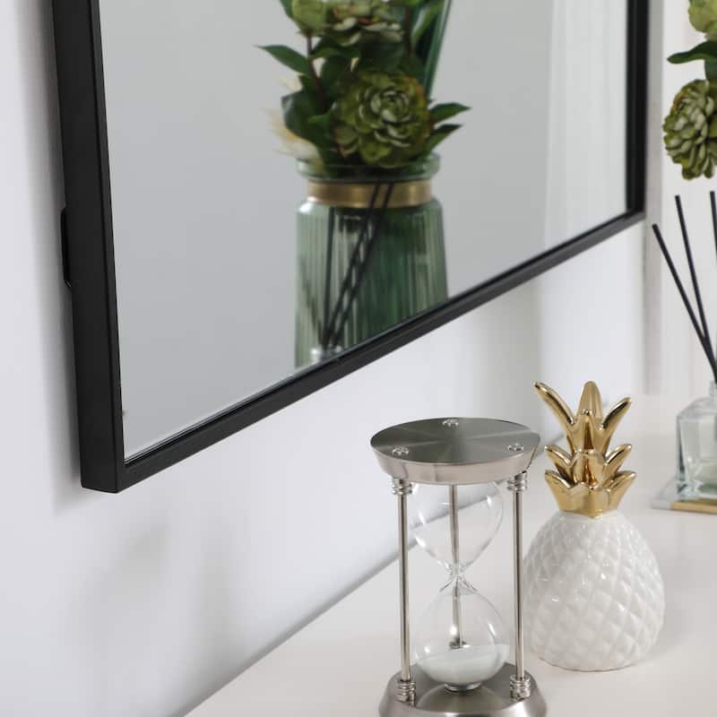 Elegant Lighting Eternity 40" x 36" Rectangular Beveled Metal Framed