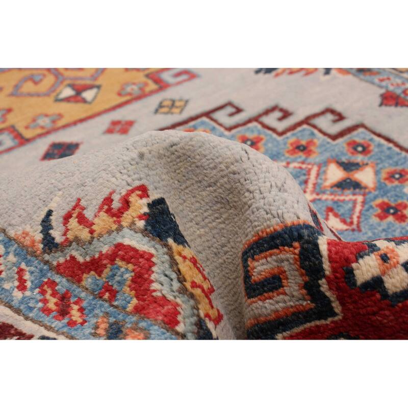 ECARPETGALLERY Hand-knotted Uzbek Ghazni Grey Wool Rug - 2'9 x 9'9