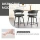 preview thumbnail 9 of 42, Glitzhome 26 or 31 Inches Modern Upholstered Swivel Counter Height Bar Stools
