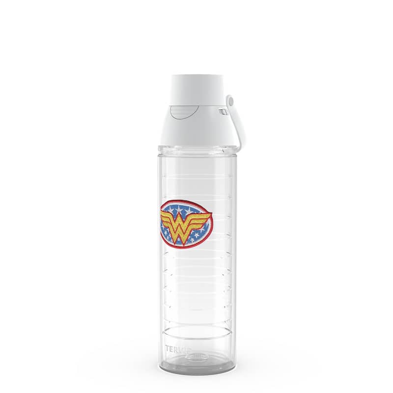 Tervis DC Comics Wonder Woman Emblem Made in USA Double Walled Insulated Travel Tumbler, Classic - 24oz Venture Lite Bottle - 24oz Venture Lite Bottle