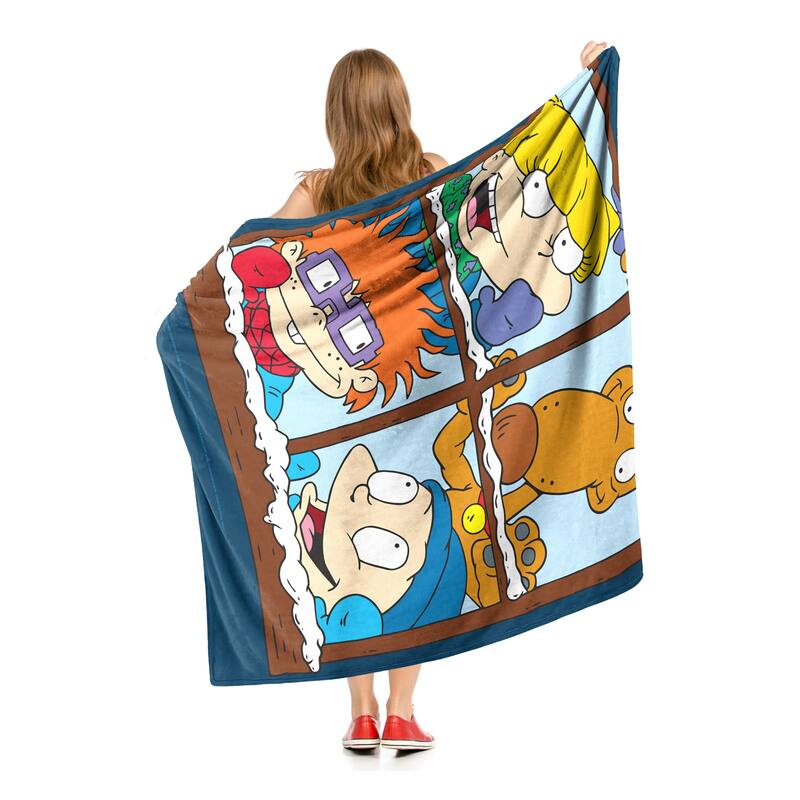 Nickelodeon Rugrats Winter Window Silk Touch Throw Blanket
