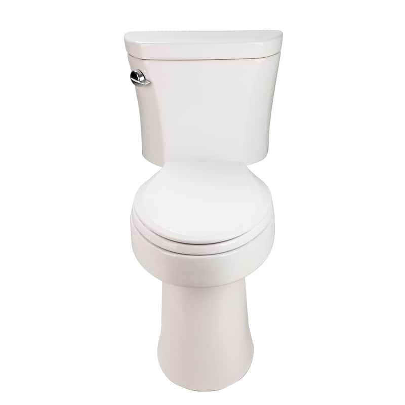 1.28 Tornado Flush Two-piece Toilet,Siphonic Side Press Single Flush,17"ADA Comfort Chair Height Seat,S-trap 12",Rimless Bowl