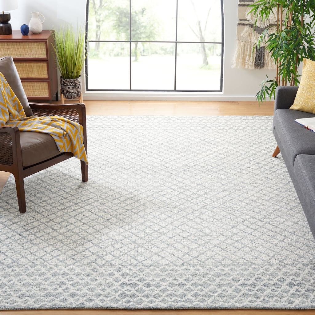 SAFAVIEH Handmade Abstract Suhad Modern Wool Rug