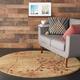 Copper Grove Oxford Floral Area Rug - Latte - 5'6" round
