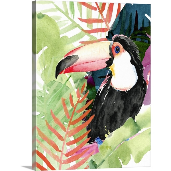 "Toucan Palms I" Canvas Wall Art