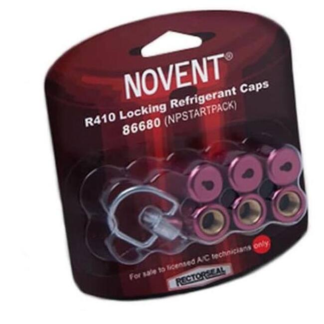 Rectorseal 86680 Novent R-410A Starter Pack - Six 5/16" Thread Pink - Pink
