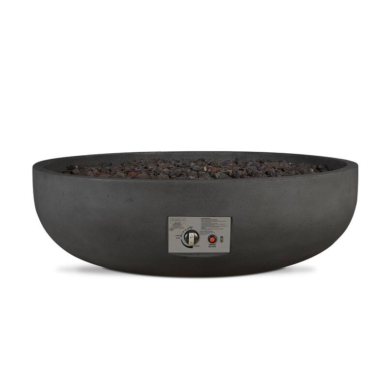Bryce 48" Natural Gas Fire Bowl Made in the USA by Real Flame