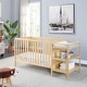 preview thumbnail 8 of 13, Modern 3-in-1 Solid Wood Convertible Crib and Changer Combo Natural