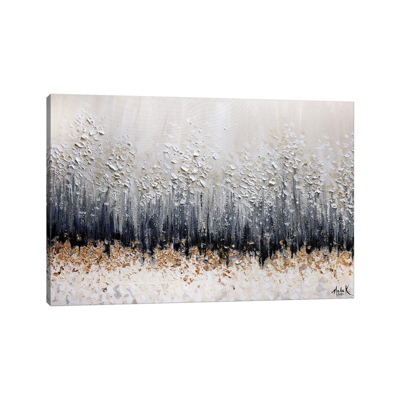 iCanvas "Simple Sophistication - Gold Black White Neutral" by Nada Khatib Canvas Print