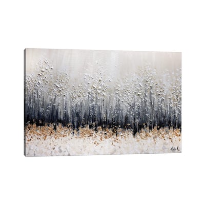 iCanvas "Simple Sophistication - Gold Black White Neutral" by Nada Khatib Canvas Print