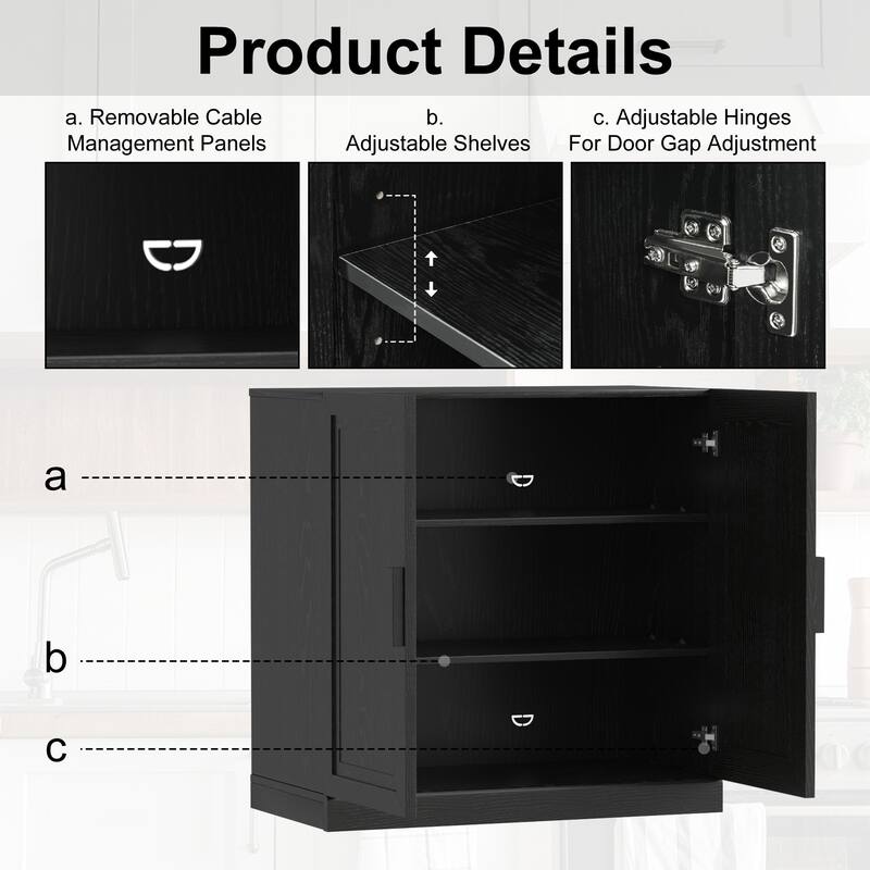 Classic Storage Cabinet with Adjustable Shelves