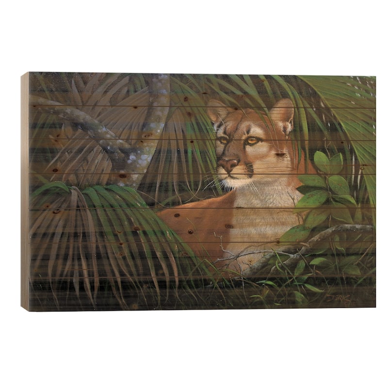 Prince Of The Everglades Print On Wood by Derk Hansen - Multi-Color - 18x26x1.5