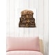 preview thumbnail 9 of 11, Oliver Gal 'sleeping POODLE' Dogs and Puppies Wall Art Print on Premium Canvas - Brown 16 x 16