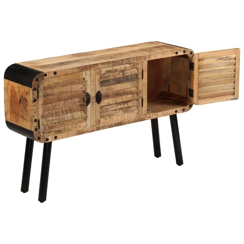 vidaXL Sideboard Solid Mango Wood 47.2"x11.8"x29.9" - 47.2"x11.8"x30"