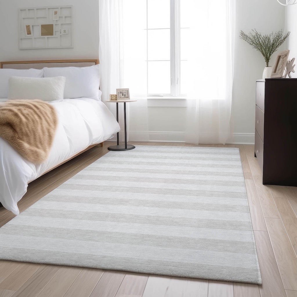 Premium Washable Super Soft Cabana Stripe Mayfield Rug