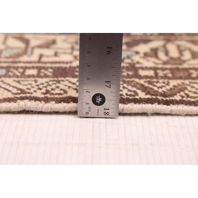 ECARPETGALLERY Hand-knotted Antalya Vintage Beige Wool Rug - 3'7 x 10'2