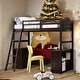 preview thumbnail 20 of 47, Twin size Loft Bed with Drawers, Cabinet, Shelves and Desk, White