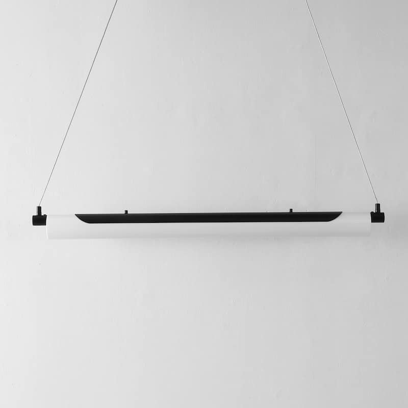 SAFAVIEH Lighting Gertraut 34" Modern & Contemporary Pendant - 34" W x 4" D x 76" H - Black - 34Wx4Dx76H