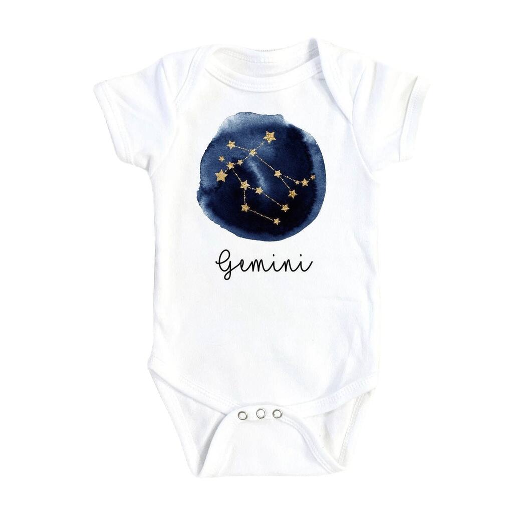 Gemini Zodiac - Baby Boy Girl Clothes Infant Bodysuit Funny Cute Newborn