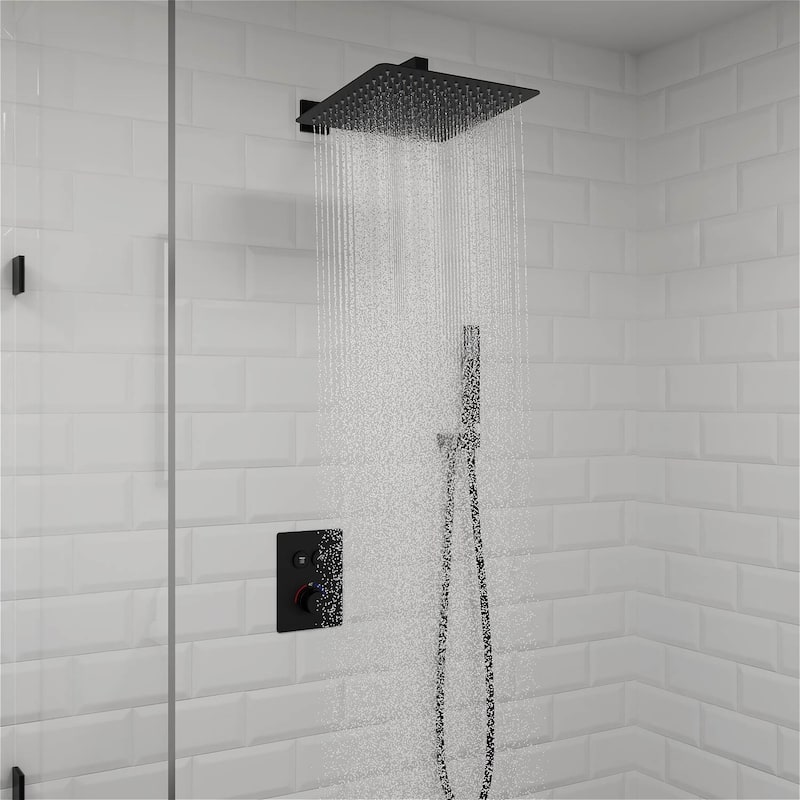 GIVINGTREE Complete Shower System with Rough-In Valve - 12 inch