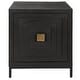 preview thumbnail 1 of 3, Uttermost Aiken Geometric Cabinet / End Table - 22"W x 26"H x 20"D Black - 22"W x 26"H x 20"D