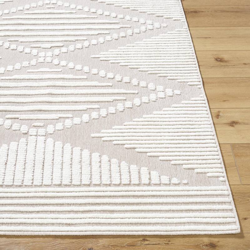 Livabliss Lyna Global Diamond Washable Area Rug