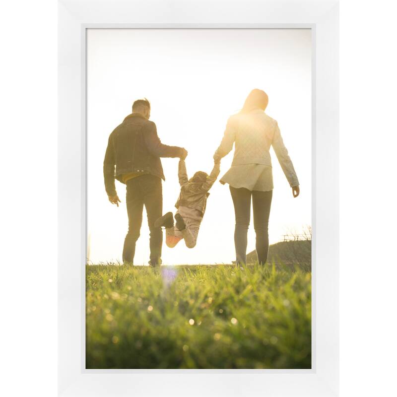 Sloped Picture Frame, Photo Frame - 24x36 - Sloped White