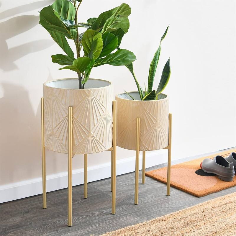  Metal Planters with Stands